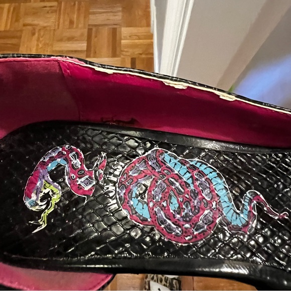 Iron Fist wedge peep toe shoes size 39 - Picture 3 of 3